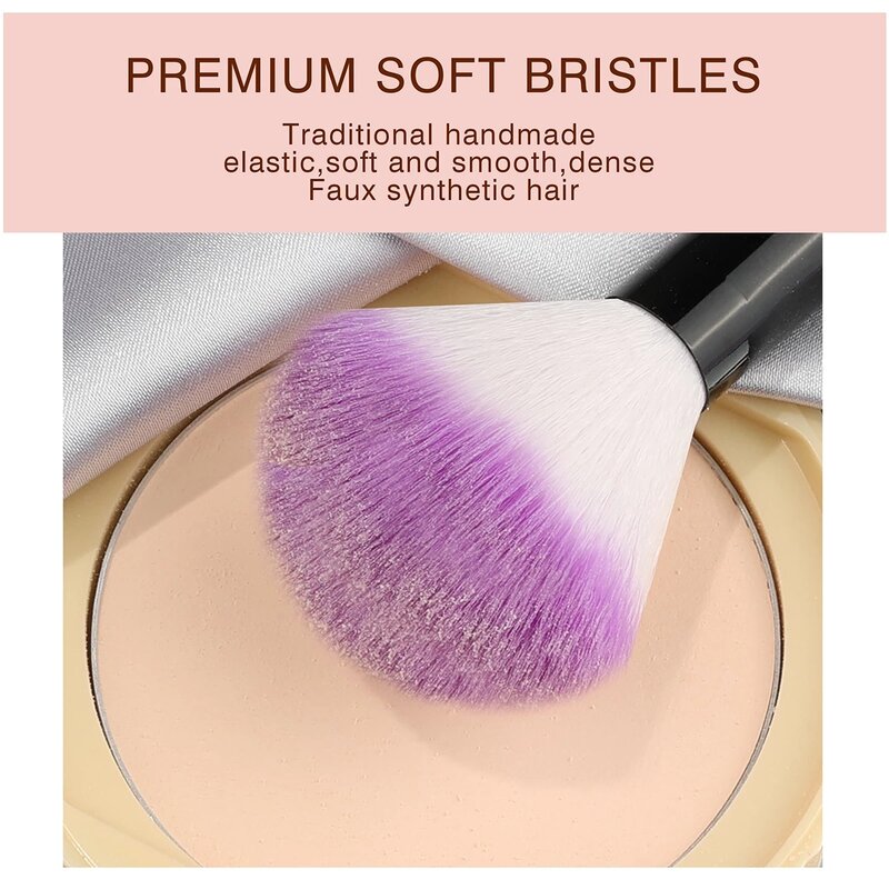 13 Pcs Makeup Brushes Set Purple Professional Super Soft Blush Brush Foundation Concealer Eyelashes Beauty MakeUp Brush Cosmetic