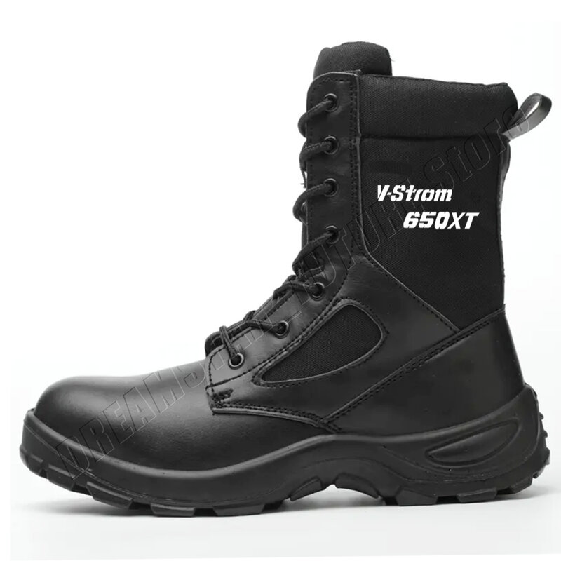For VStrom DL 650XT 2022 2023 2024 Motorcycle military boots stab proof and anti smashing desert combat adventure shoes