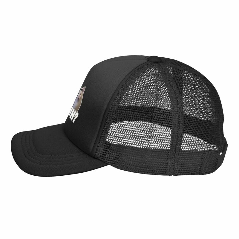 Unisex Mesh Baseball Cap, Huh Cat, Meme, humor, chapéus ao ar livre, qualidade