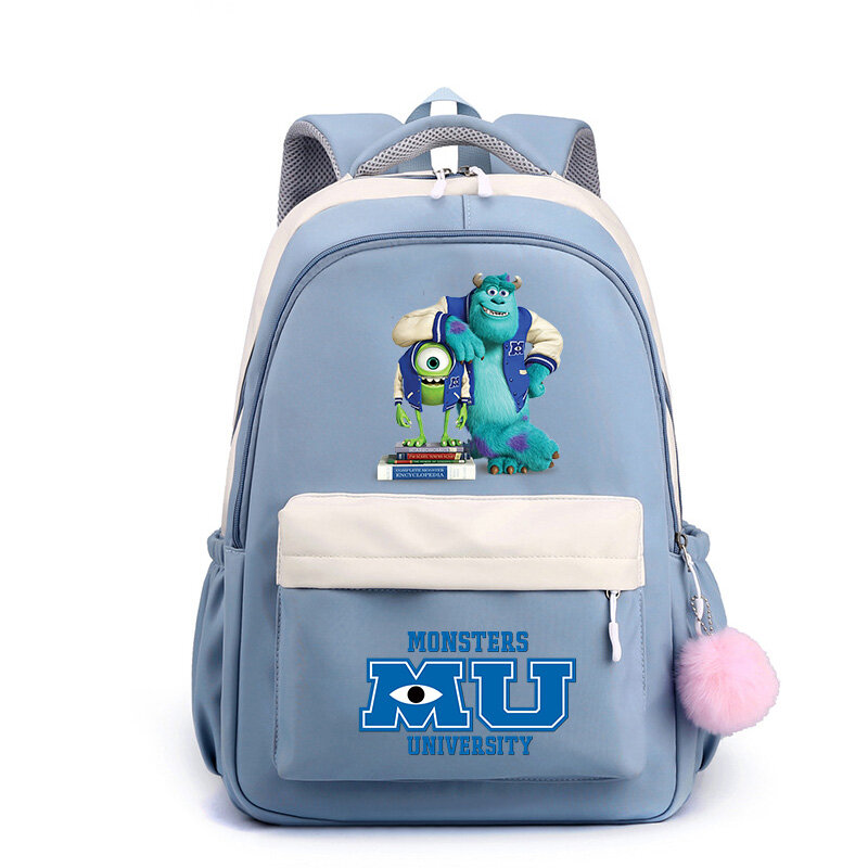 Модные школьные ранцы для студентов Disney Monster, популярный детский вместительный рюкзак для подростков, милый дорожный рюкзак, Mochila