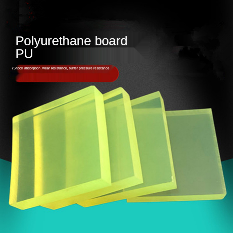 Plaque d'amortissement carrée en polyuréthane, couleur or, 10x10x2cm, plaque de découpe en Tendon de bœuf, feuille de caoutchouc élastique pour coussin