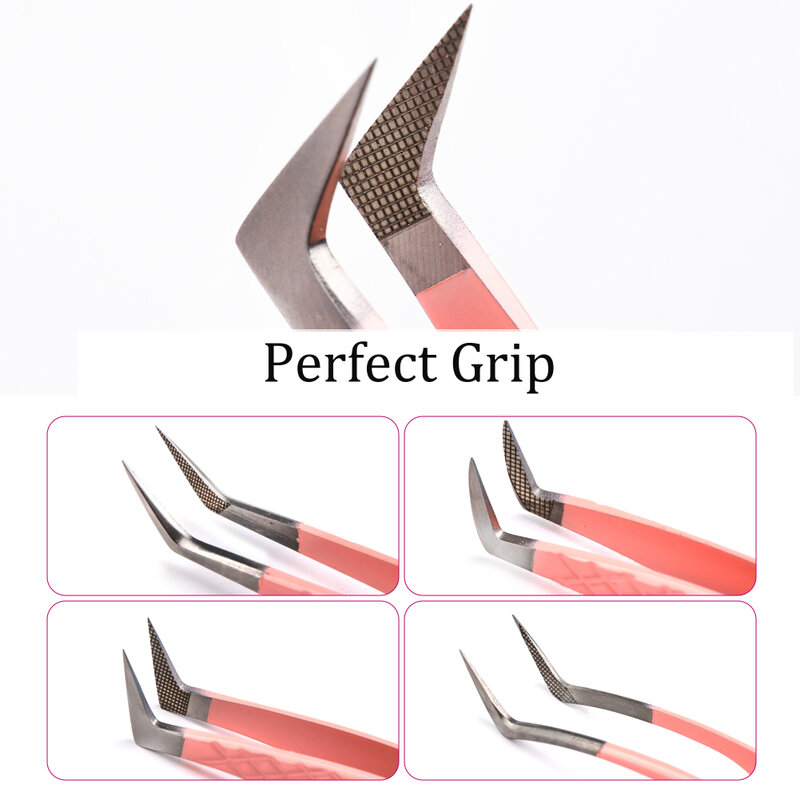 Fiber Tips Eyelash Extensionl Tweezers Professional Lash Perfect Grip Tweezer Wholesale Supplier Hight Quality Make Up Tools