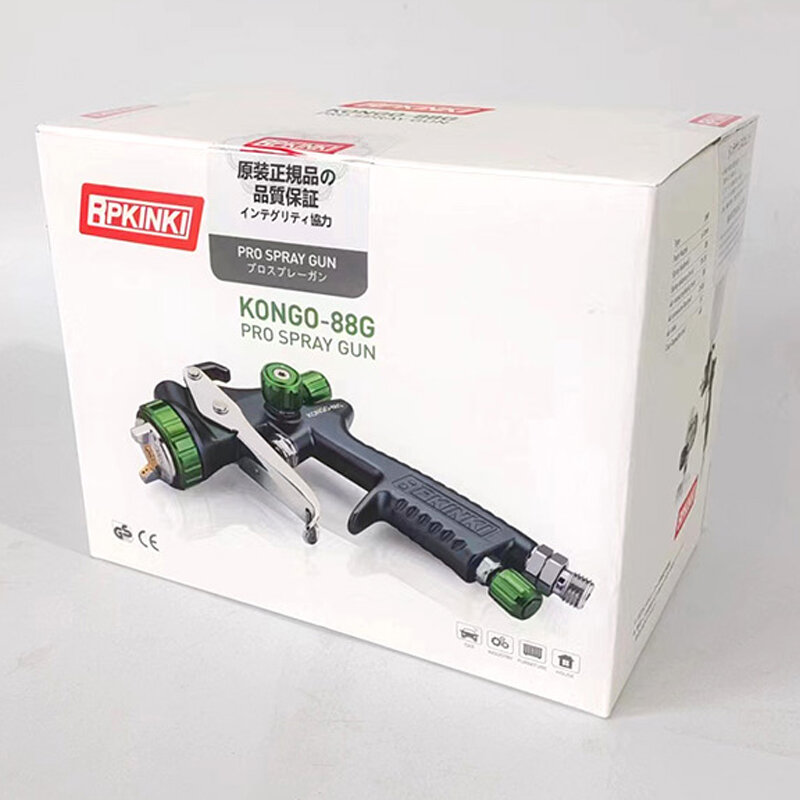 Japoński moc KONGO-88G pistolet lakier samochodowy Top malowane farbą w sprayu 1.3mm dysza pneumatyczne Pot narzędzie do malowania