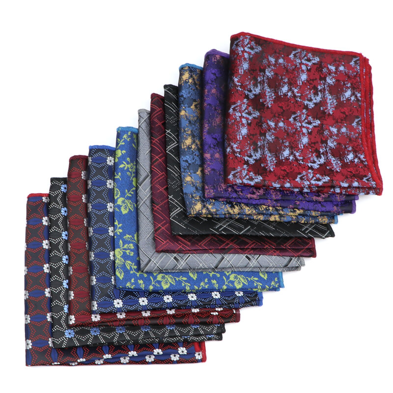 Винтажный клетчатый мужской квадратный Карманный Цветочный платок в британском стиле с пейсли-рисунком аксессуары для свадебного костюма и вечеринки в подарок