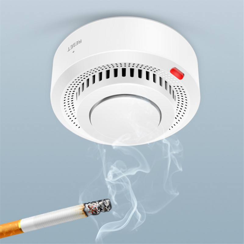 Tuya-Zigbee Smoke Detector, Smart Home Fire Alarm, Smoke Sound Sensor, Trabalhar com Tuya Smart