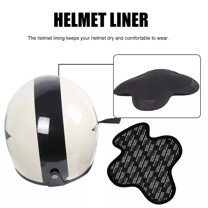 Almohadilla de cojín transpirable para casco de motocicleta, almohadilla de aislamiento de secado rápido para el sudor