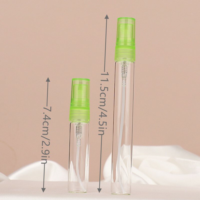 5ml 10ml tragbare leere Mini-Parfüm glasflasche kleine Tasche mattschwarzer Zerstäuber Glas nebels prüher Reise proben flasche neu