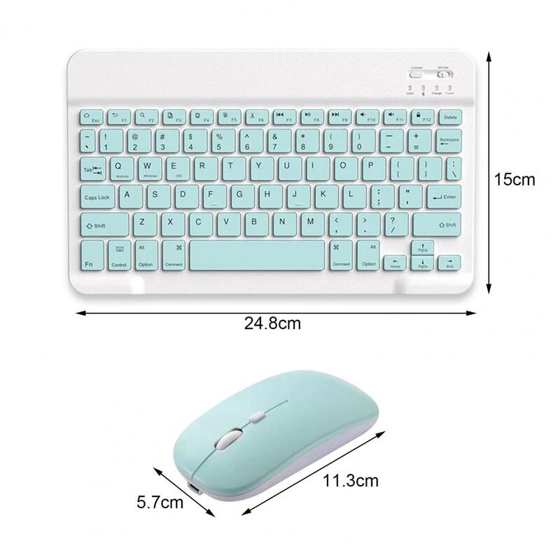 Беспроводная клавиатура и мышь с высокой чувствительностью, беспроводная, 3 передачи DPI, интерфейс 10,0, Совместимость с планшетом