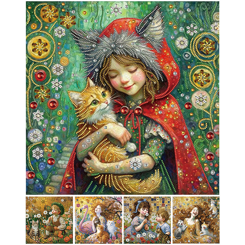 5D DIY Partial Special Shaped Drill Diamond Painting Childlike Decoration40x40cm