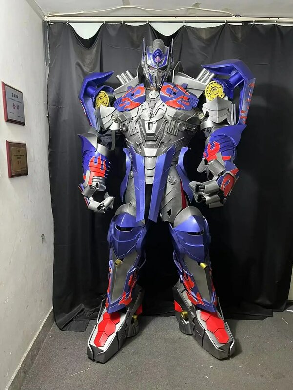 Optimus Prime сценический робот, бамбука, светодиодный робот, деформируемый, мужская версия, Desempenho, бамбука