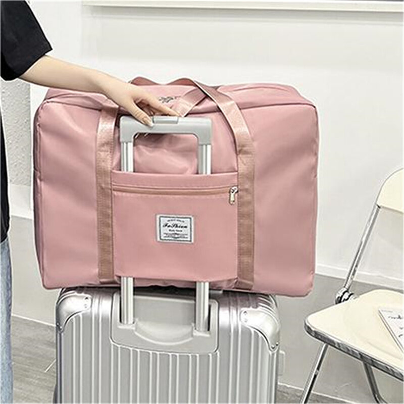 Składane torby podróżne o dużej pojemności wodoodporne etykiety na walizki torebka na ramię torba podróżna z motywem torba na ramię do przechowywania jogi na siłownię dla kobiet