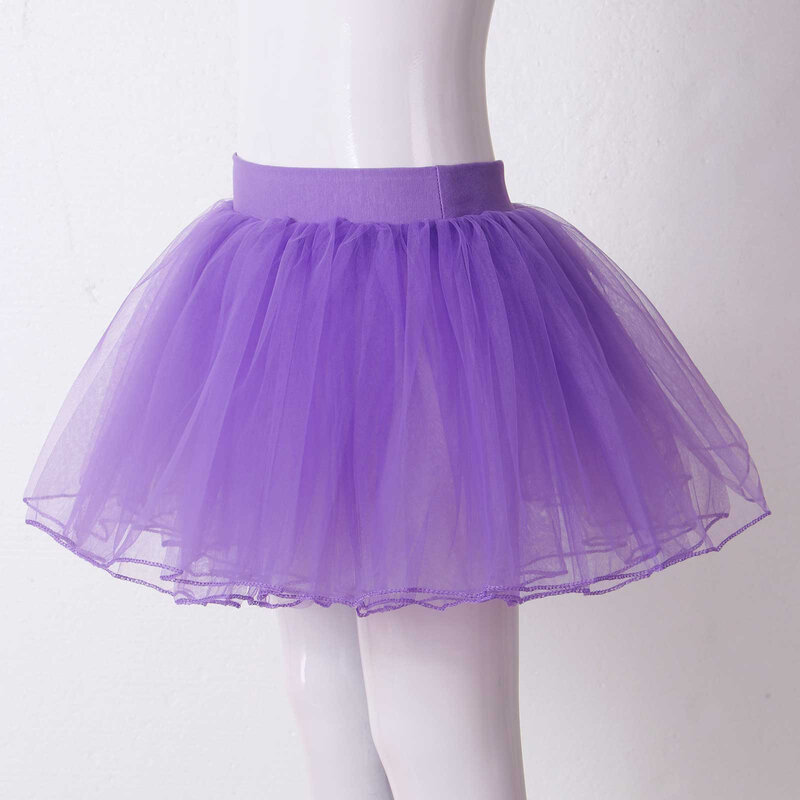 Girls Ballet Dance Leotards Long Sleeve Solid Color Leotard+Tulle Tutu Skirt Outfit Kids Gymnastics Workout Performance Bodysuit
