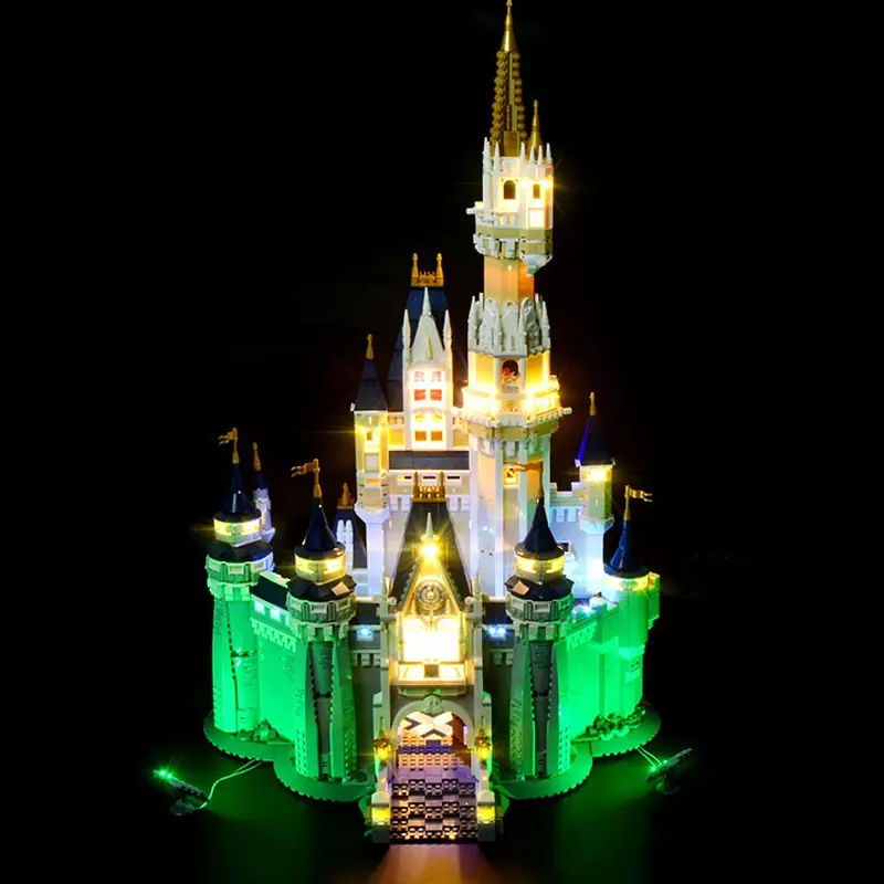 Kit d'éclairage LED pour blocs de construction de château de princesse LEGO 71040 Cendrillon, jouet en brique, modèle uniquement sans lumière LED