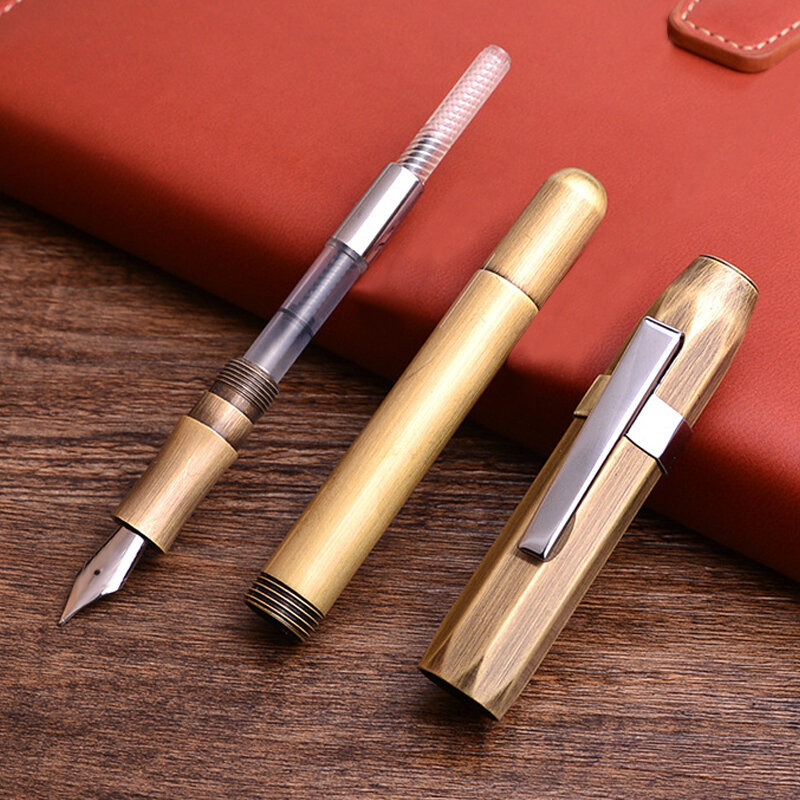 Vintage Pen Metalen Studenten Gift Draagbare Business Pen Voor Kantoor School Zakelijk Schrijven