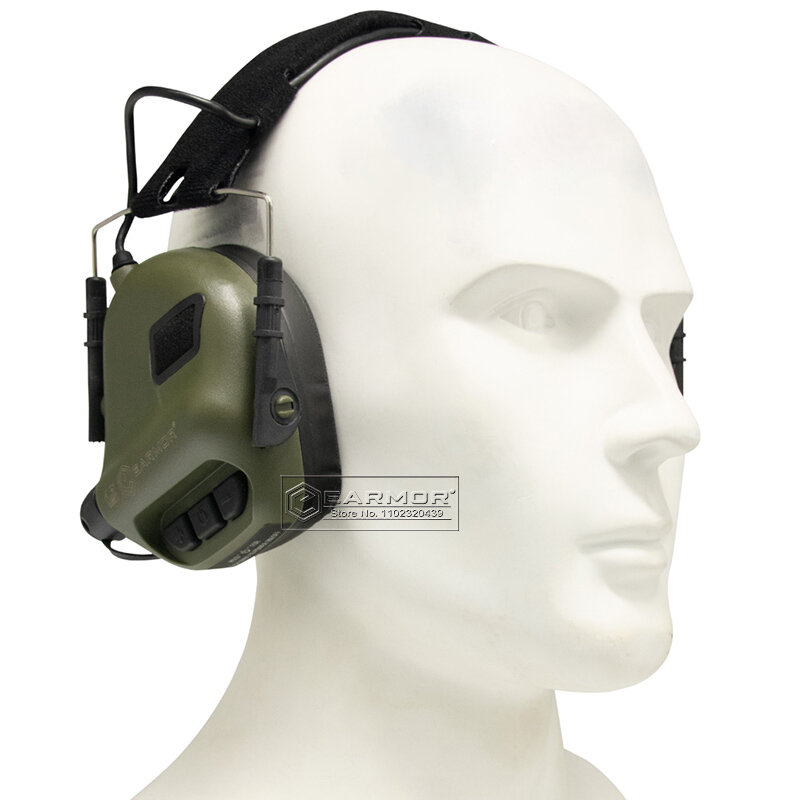 Headphone taktis headphone militer antibising pelindung telinga menembak aktif perlindungan pendengaran, penutup telinga isolasi suara