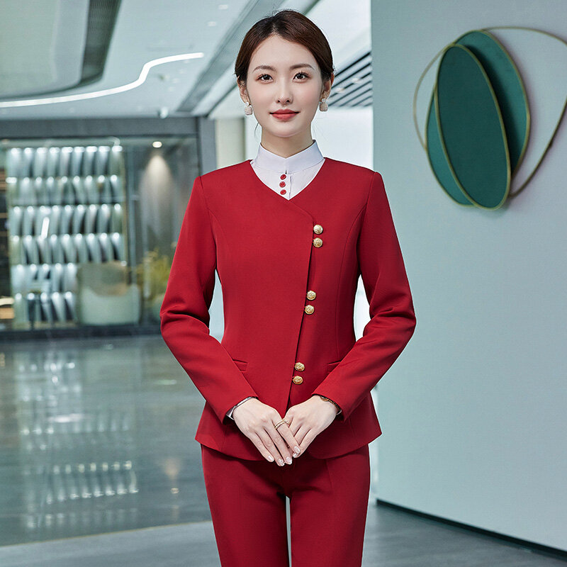 Airline aeromoça uniforme para mulheres, cabine, tripulação, comissárias de bordo, companhias aéreas mulheres terno uniformes