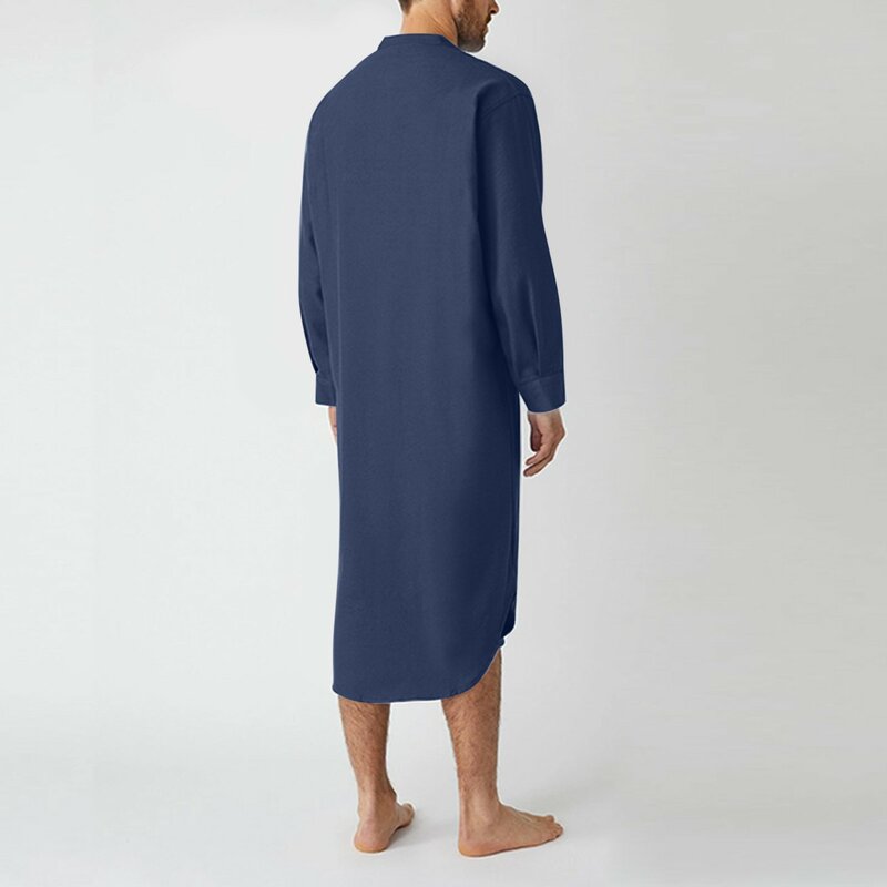 Muzułmańscy mężczyźni Jubba Thobe islamska odzież Ramadan męskie sukienka Abaya długa suknia arabia nosić Musulman kaftan Jubah dubaj arabski opatrunek