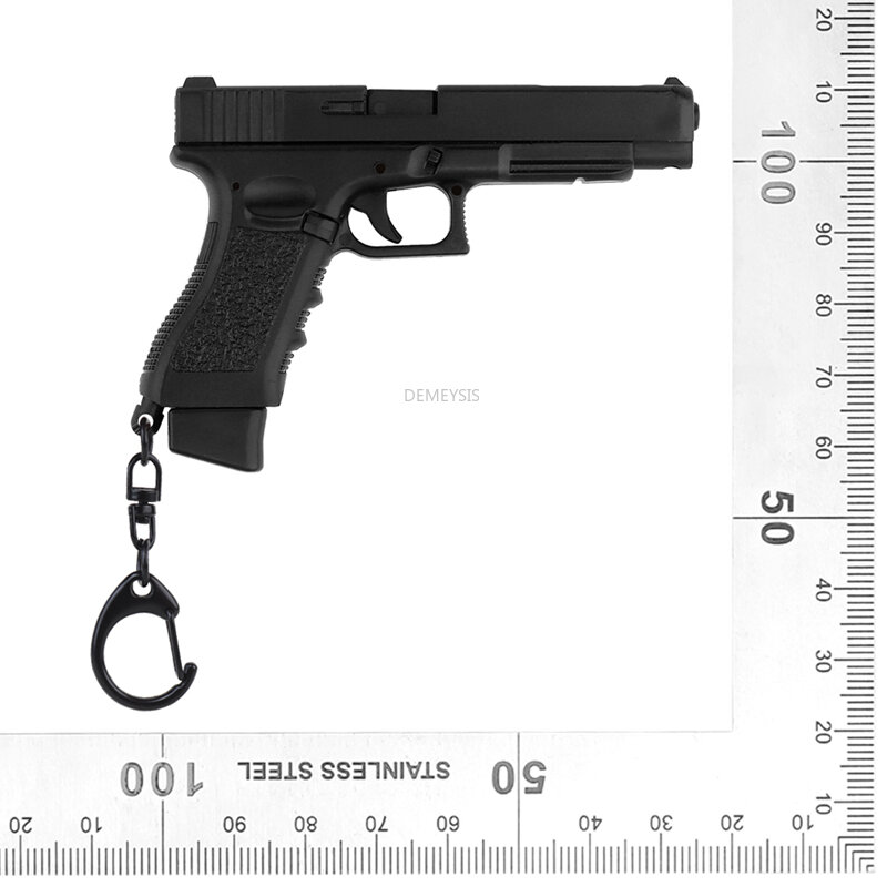 พวงกุญแจปืนพกขนาดเล็กทางยุทธวิธีแบบ G34พวงกุญแจปืนแมกกาซีนแบบถอดได้ตกแต่งพวงกุญแจของขวัญ