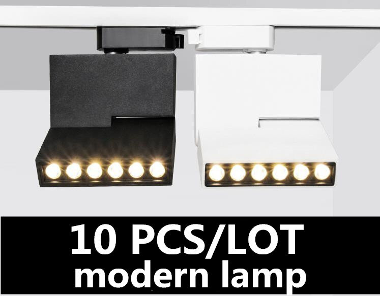 10Pcs 3 Lijnen 6W 12W Opvouwbare Led Spoor Licht Gedraaid Verlichting Cob Spot Light Plafond Gemonteerd Meerdere lichtbronnen Voor Indoor