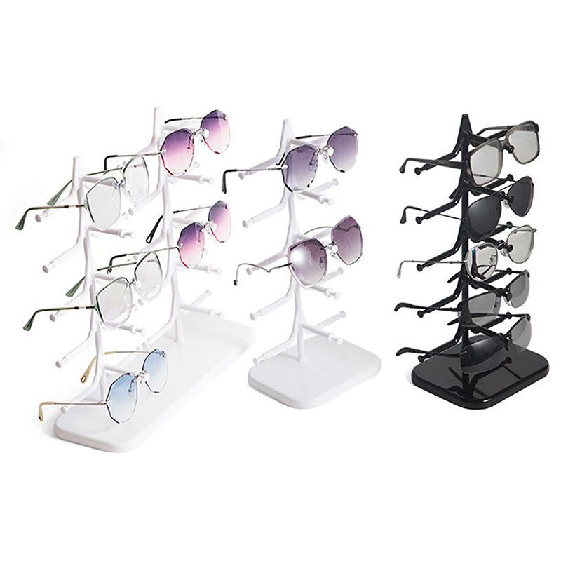 Plastic Sunglasses Show Rack Holders Eyeglasses Display Stand Storage Holder Glasses Shelf Home Organizer Space Saving Shelf