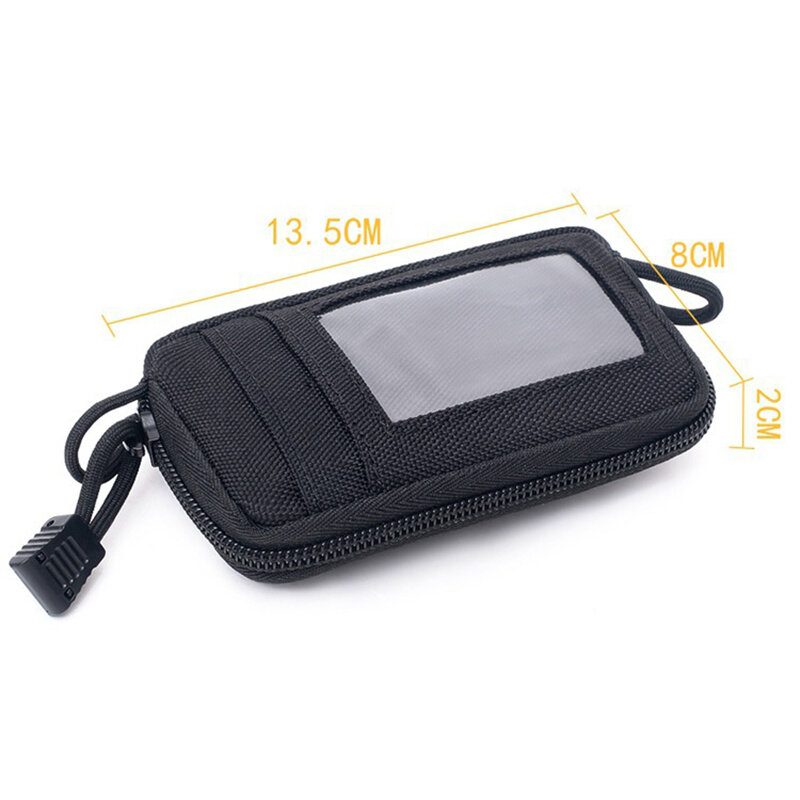 Tactical Wallet EDC Molle Pouch Portable Key Card Case Outdoor Sports Coin Hunting Bag Zipper Pack Multifunctional Bag