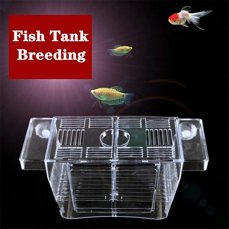 พิพิธภัณฑ์สัตว์น้ำอะคริลิคใส Fish Tank Breeding กล่อง Hatchery Incubator ผู้ถือ Fish Breeding กล่อง Аквариумы