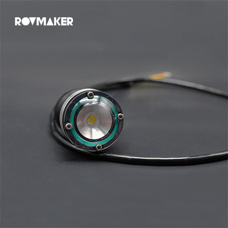 300m Depth Waterproof LED Light ROV 20W Underwater Robot 2200 Lumens PWM Mode Parts for RC AUV Remote Operated Vehicle