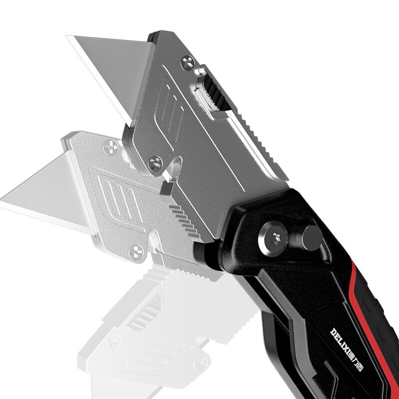 Couteau utilitaire d'électricien multifonctionnel, porte-couteau, lame de coupe, télescopique, pliant, qualité industrielle, rapDuty