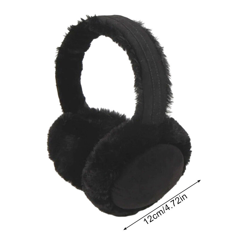 Soft Warmer Ear Muffs para homens e mulheres, Earflap dobrável, monocromático, luxuoso, quente, capa de ouvido, exterior, proteção fria, inverno, 1pc
