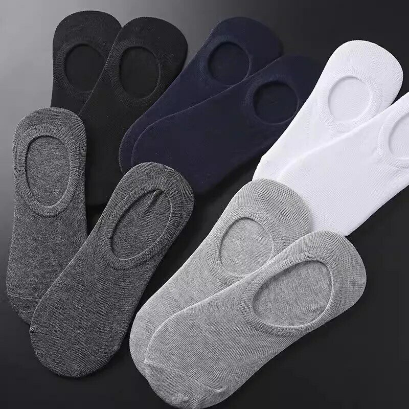 Носки-следки эластичные, воздухопроницаемые Нескользящие невидимые из чистого хлопка, на весну-лето