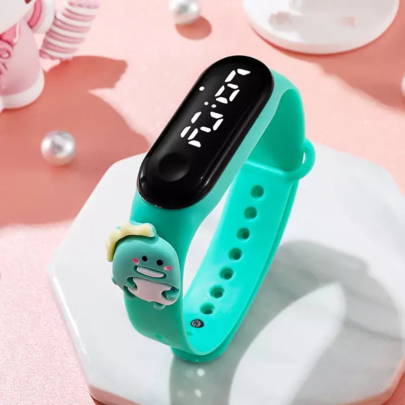 Wodoodporny inteligentny dotykowy zegarek dla dzieci dla chłopca dziewczyna LED cyfrowy zegar elektroniczny dla dzieci zegarek dla dzieci bransoletka sportowa urodziny prezent