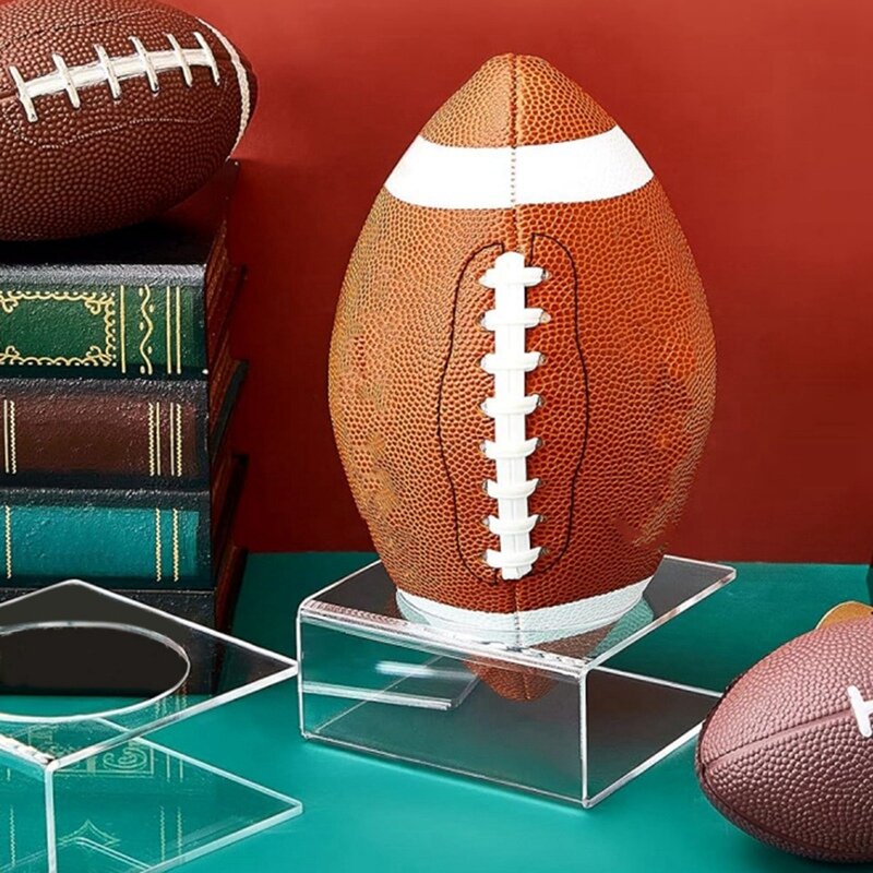 Wyraźny wyświetlacz stojak na piłkę nożną akrylowe uchwyty do piłki nożnej do koszykówki