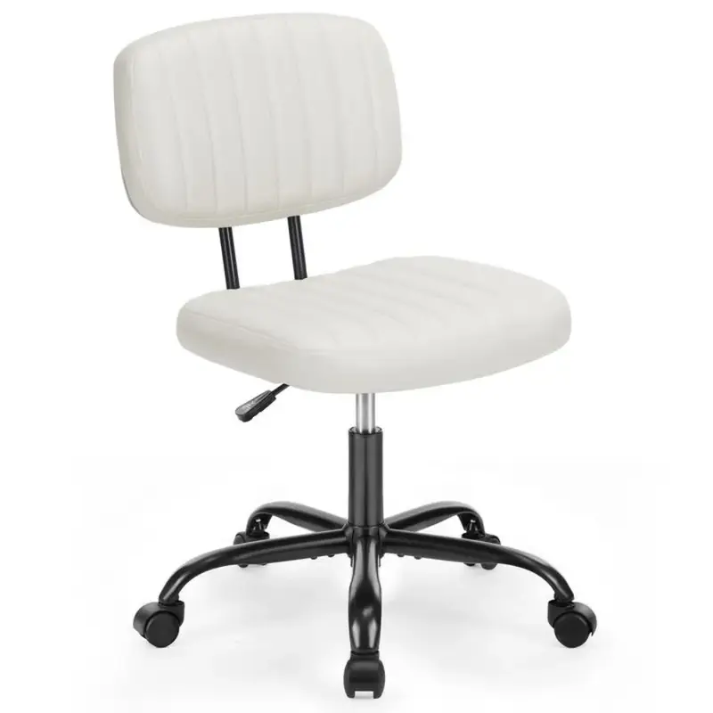 Ergonomiczne krzesło krzesła biurowe słodko-chrupiąca skóra PU głęboki dekolt na plecach krzesełkowe małe krzesło do biura domowego z kółkami meble meble
