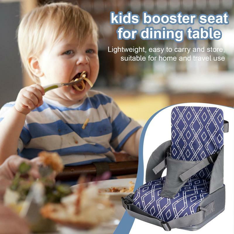 Almofada do assento do impulsionador para cadeira de cozinha, macia jantar Office Garden Poltrona, dobrável Baby Safety Support Mat, Comer em casa