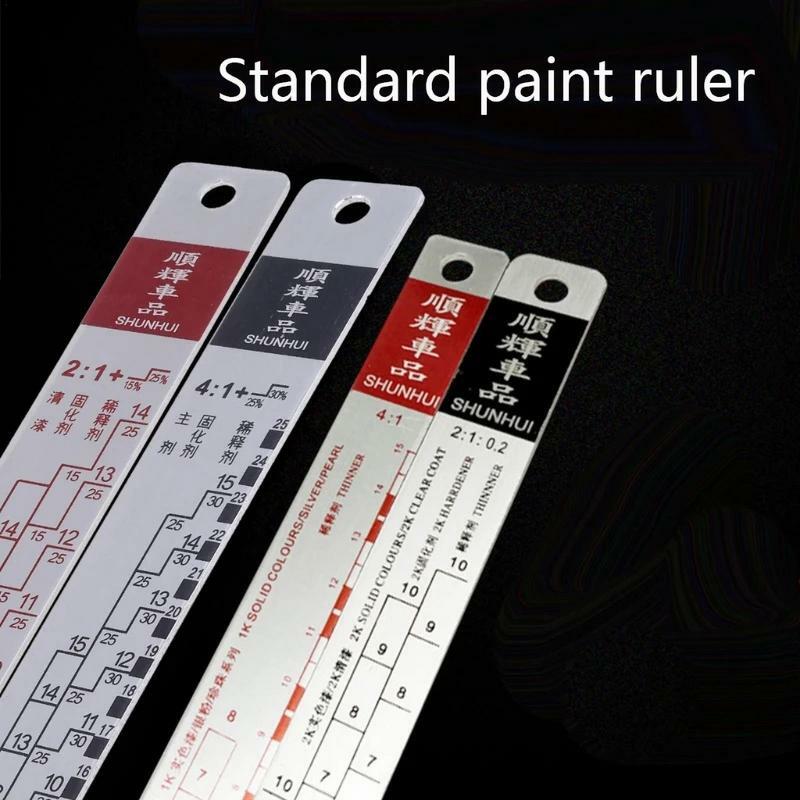 Standard-Farb misch lineal für Autolack waagen Farb misch lineal Farb misch werkzeuge Standard-Stahl farben misch werkzeuge