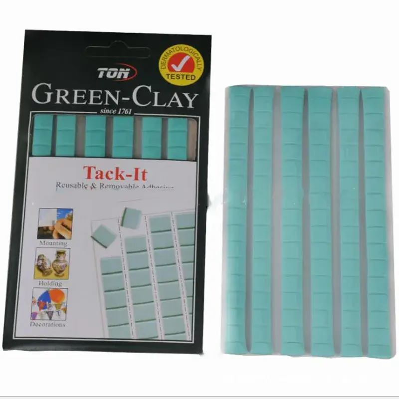 Tack It-arcilla adhesiva multiusos reutilizable para el hogar, oficina, escuela, masilla adhesiva extraíble, 75g, 120 unidades, color azul