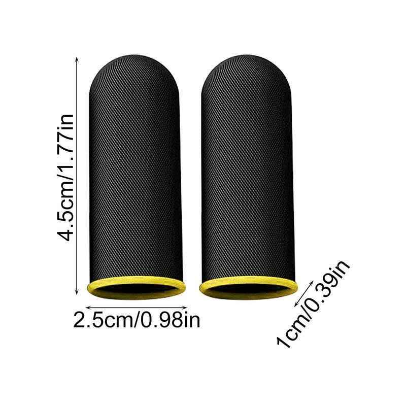 Finger Covers For Game 2PCS Carbon Fiber Anti-Sweat Finger Sleeves Portable Finger Covers For Enhance Touch Response Comfortable