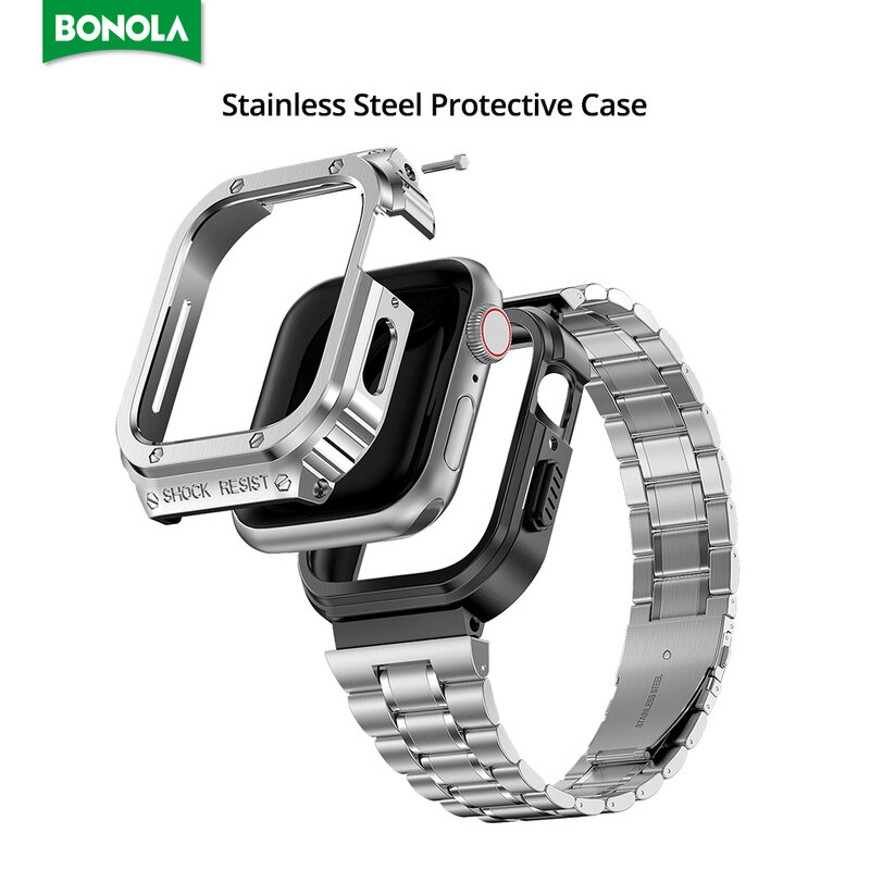 Bonola-juego modificado para reloj Casio G-SHOCK, DW5600, GW-B5600, serie GWM5610, caja de reloj con bisel de metal de acero inoxidable