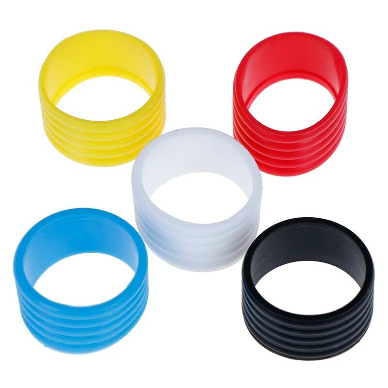 4pcs Stretchy Tennis Racket Handle's Rubber Ring Tennis Racquet Band Overgrips