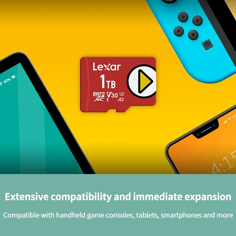 Lexar terbaru Carte SD Nintendo Switch permainan kartu penyimpanan Tujuan Khusus 1TB 512GB 256GB 128GB UHS-I V30 A2 SDXC kartu Micro SD