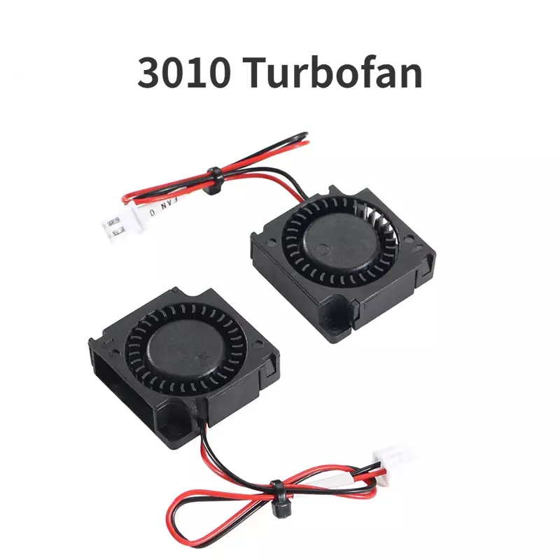 3010 3D Printer Cooling Fan DC12V/24V Turbo Silent Cooler Heat Dissipation Replacement Parts Hydraulic Bearing Dual Ball Bearing
