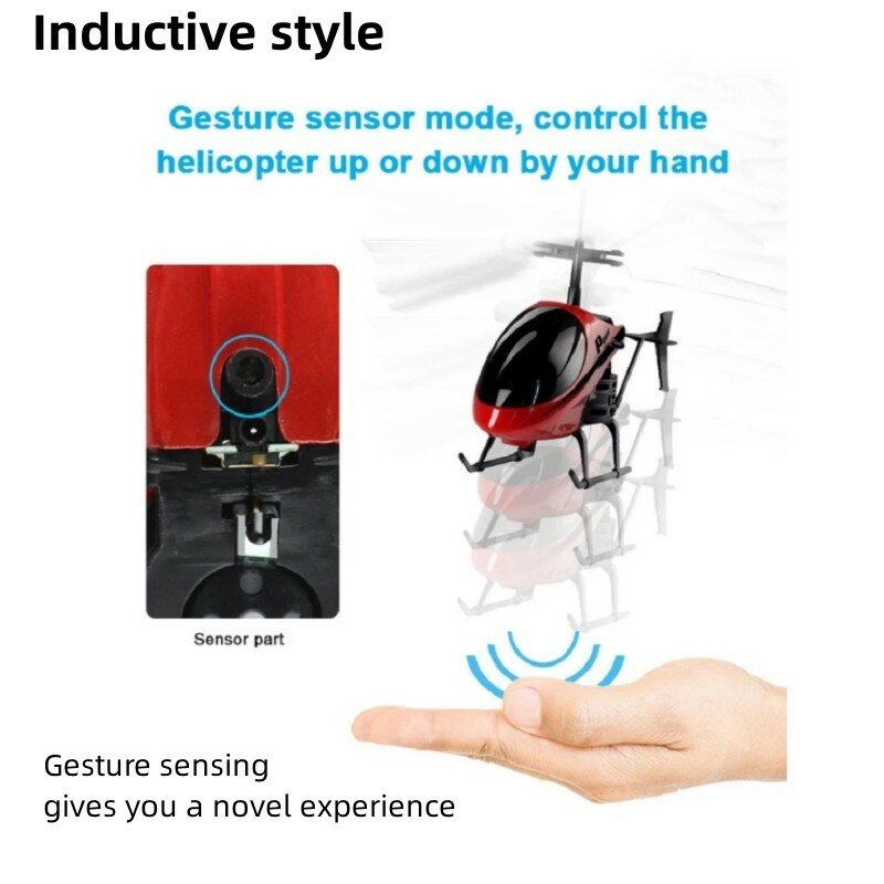 Mini Hélicoptère à Induction, Peut Voler et Fouetter Automatiquement pour Empêcher les Chutes, Mini Drone RC