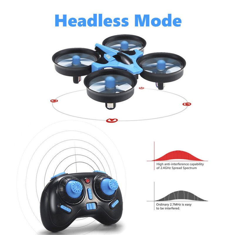 JJRC H36 Remote Control Mini Drone 2.4G 4CH 6 Axis 3D Headless Mode RC Quadcopter Drone Helicopter 360 degree Flip LED Kids Toys