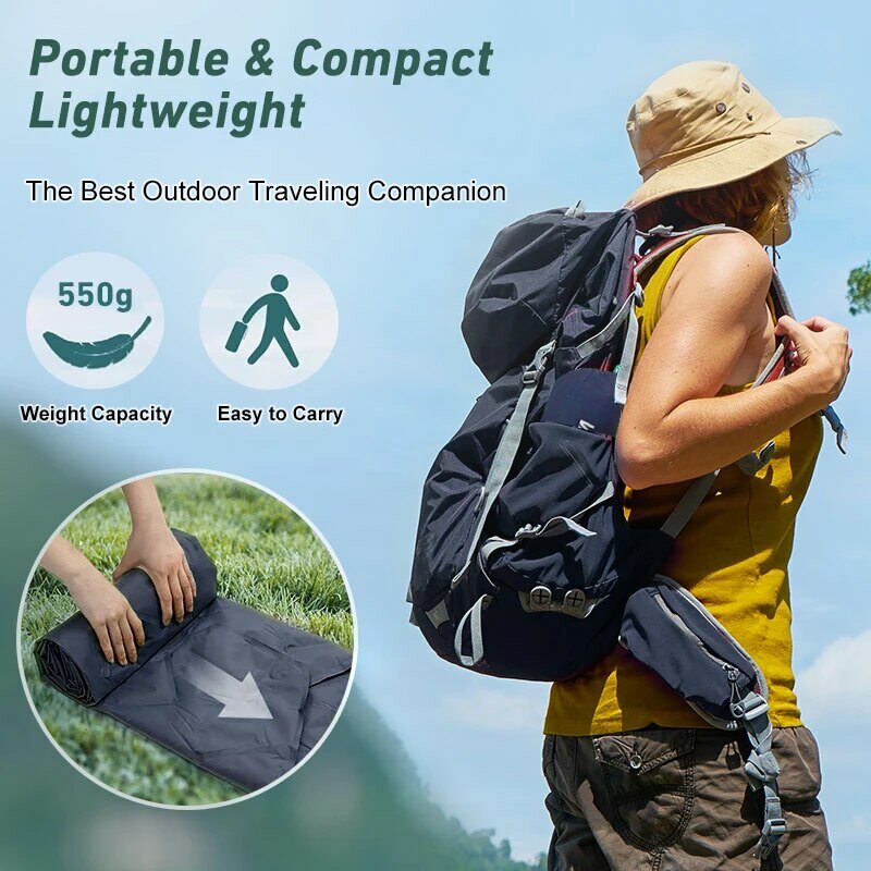 WESTTUNE Camping Sleeping Pad Ultralight Inflatable Mattress Portable Outdoor Air Cushion Sleeping Mat for Travel Hiking