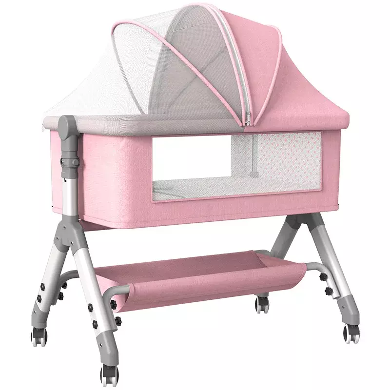 신생아용 다기능 휴대용 아기 침대, 스플라이스 킹 사이즈 접이식 아기 침대