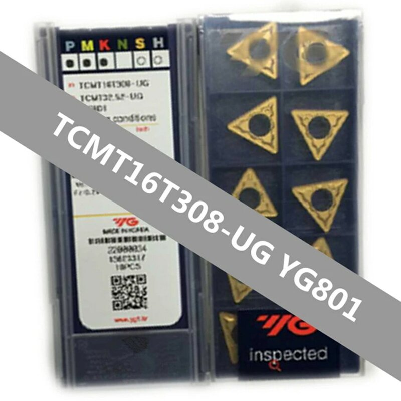 Carboneto Insere TCMT16T308-UG YG801, Coréia YG-1