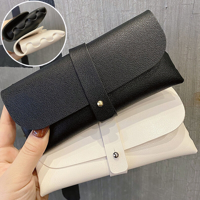 Fashion PU Leather Glasses Bag Protective Sunglasses Cover Boxes Reading Eyeglasses Pouch Eyewear Protector Case Accessories