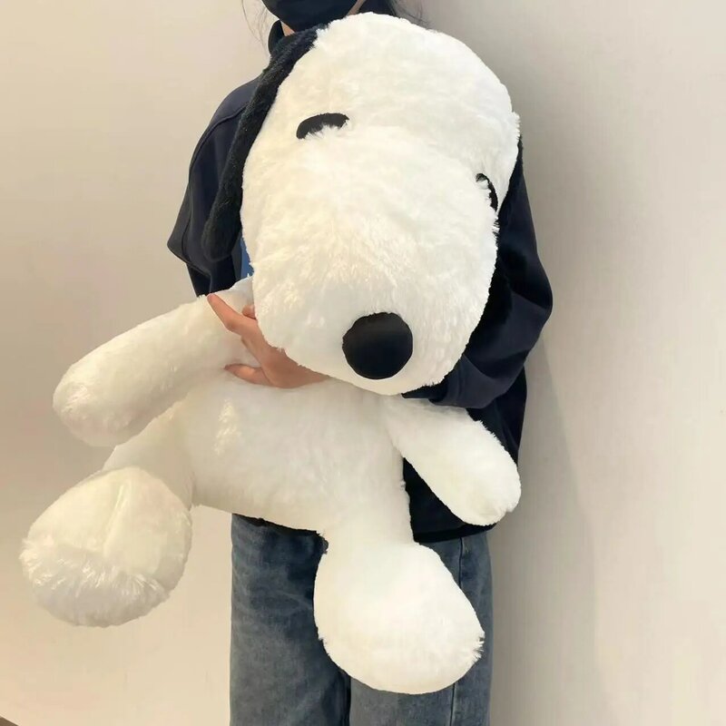 King Size 100CM White Doggy peluche cucciolo peluche cane bambola di pezza Kawaii Room Decor Bay Window cuscino giocattolo animale regalo per bambino