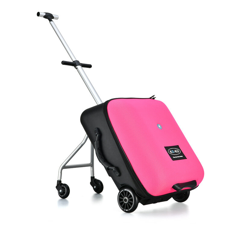 Samochodowy dla dziecka leniwy Rolling przechowalnia kabiny walizka podróżna pokrowiec na wózek na kółkach dla dzieci siedzą na do przenoszenia bagażu, pantofle pracy skarbonka