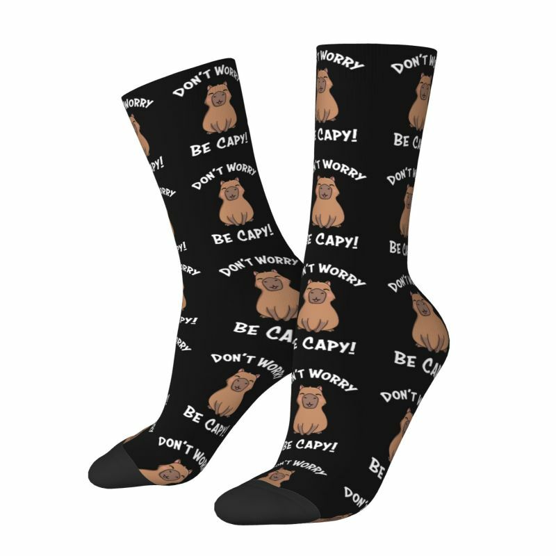 Capy Capybara-Calcetines de vestir con estampado 3D para hombre y mujer, calcetín Unisex, novedad